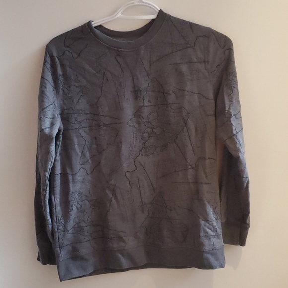 Map Print Sweatshirt - Picture 1 of 2